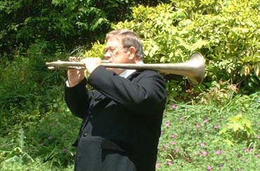 Gary Funk playing saxhorn