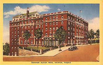 Postcard of Stonewall Jackson Hotel