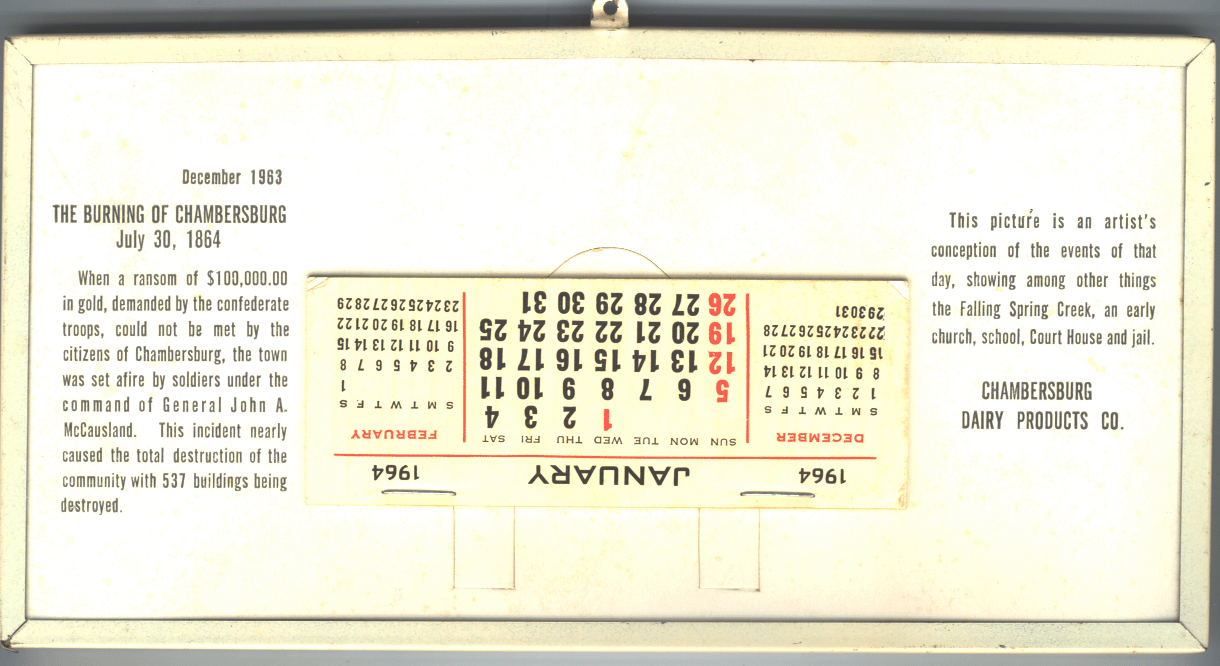 1964 calendar
