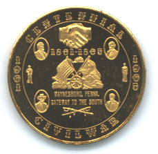 Souvenir token with symbols
