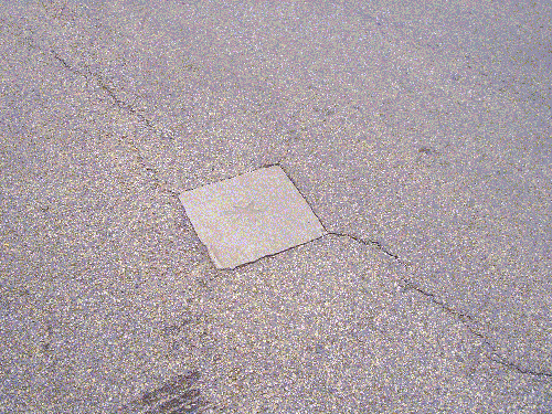 Bronze star in pavement