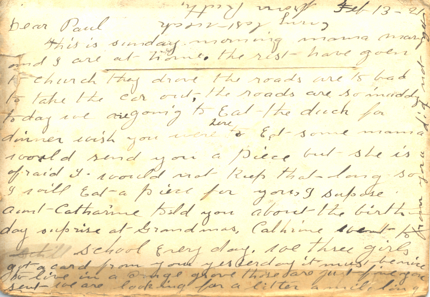 Copy of handwritten message 1