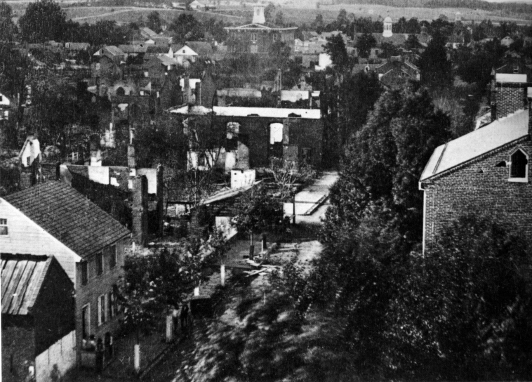 Another view of Chambersburg after the burning